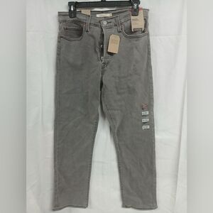 Levi's Womens Wedgie Straight Fit High Rise Jeans Size 30 Gray